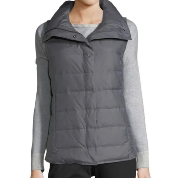 Eileen Fisher Jackets & Blazers - Eileen Fisher Quilted Down Puffer Vest size LP (Like NEW!)